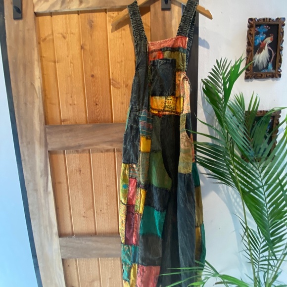 Patchwork overalls NWOT - Picture 3 of 5